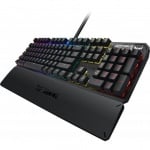 ASUS TUF Gaming K3 Геймърска механична клавиатура с линейни червени суичове