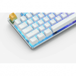 Glorious White Ice GMMK RGB TKL геймърска механична клавиатура с Gateron Brown суичове
