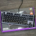 Cooler Master CK530 V2 TKL RGB Геймърска механична клавиатура с TTC Brown суичове