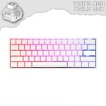 Ducky One 2 Mini V2 Pure White RGB Геймърска механична клавиатура с Kailh BOX White суичове