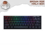 Ducky One 2 Mini V2 RGB Геймърска механична клавиатура с Kailh BOX Brown суичове