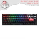 Ducky One 2 SF RGB Геймърска механична клавиатура с Kailh BOX Silent Pink суичове