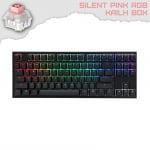 Ducky One 2 TKL RGB Геймърска механична клавиатура с Kailh BOX Silent Pink суичове