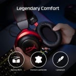 HyperX Cloud II Wireless Red Безжични геймърски слушалки с микрофон