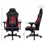 noblechairs HERO DooM Edition Геймърски стол от изкуствена кожа 100% Vegan