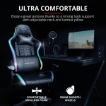 Trust GXT 716 Rizza RGB LED Illuminated Ергономичен геймърски стол