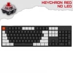 Keychron C2 Full-Size Геймърска механична клавиатура с Keychron Red суичове