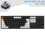 Keychron C2 Full-Size Геймърска механична клавиатура с Keychron Blue суичове