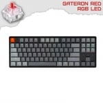 Keychron K8 Aluminum Hot-Swappable TKL RGB Геймърска механична клавиатура с Gateron Red суичове