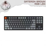 Keychron K8 Aluminum TKL RGB Геймърска механична клавиатура с Gateron Brown суичове