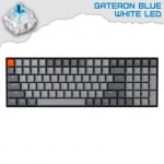 Keychron K4 V2 Hot-Swappable Full-Size 96% White LED Геймърска механична клавиатура с Gateron Blue суичове