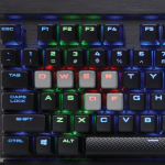 Corsair K65 LUX RGB Геймръска механична клавиатура с Cherry MX Red суичове