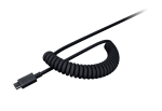Razer PBT Keycap + Coiled Cable Upgrade Set Black Комплект капачки и кабел за механични клавиатури