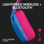 Logitech G435 Blue Lightspeed Wireless Безжични геймърски слушалки с микрофон
