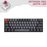Keychron K12 Hot-Swappable 60% White LED Геймърска механична клавиатура с Gateron Red суичове