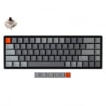 Keychron K6 Aluminum 65% RGB LED Геймърска механична клавиатура с Gateron G Pro Red суичове