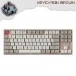 Keychron K8 Aluminum Hot-Swappable TKL Геймърска механична клавиатура с Keychron Brown суичове