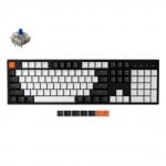 Keychron C2 Hot-Swappable Full-Size White LED Геймърска механична клавиатура с Gateron G Pro Blue суичове
