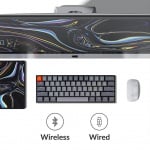 Keychron K12 Hot-Swappable 60% RGB Геймърска механична клавиатура с Gateron G Pro Red суичове