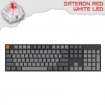 Keychron K10 Full Size White LED Геймърска механична клавиатура с Gateron Red суичове
