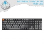 Keychron K10 Full Size Hot-Swappable RGB Геймърска механична клавиатура с Gateron G Pro Blue суичове