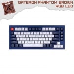 Keychron Q1 Carbon Black QMK TKL 75% RGB Геймърска механична клавиатура с Gateron Phantom Brown суичове