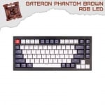 Keychron Q1 Carbon Black QMK TKL 75% RGB Геймърска механична клавиатура с Gateron Phantom Brown суичове