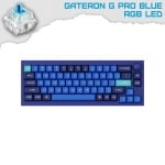 Keychron Q2 Navy Blue QMK Knob 65% RGB Геймърска механична клавиатура с Gateron G Pro Blue суичове