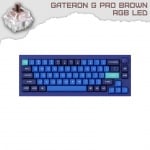 Keychron Q2 Navy Blue QMK Knob 65% RGB Геймърска механична клавиатура с Gateron G Pro Brown суичове