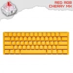 Ducky One 3 Mini Yellow Геймърска механична клавиатура с Cherry MX Red суичове
