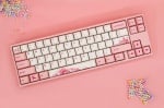 Ducky x Varmilo MIYA Pro Sakura V2 65% Геймърска механична клавиатура с Cherry MX Blue суичове