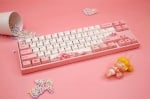 Ducky x Varmilo MIYA Pro Sakura V2 65% Геймърска механична клавиатура с Cherry MX Red суичове