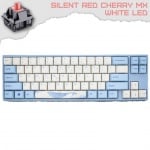 Ducky x Varmilo MIYA Pro Sea Melody 65% Геймърска механична клавиатура с Cherry MX Silent Red суичове