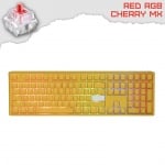 Ducky One 3 Yellow Full Size Геймърска механична клавиатура с Cherry MX Red суичове