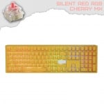Ducky One 3 Yellow Full Size Геймърска механична клавиатура с Cherry MX Silent Red суичове