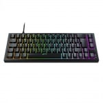 Xtrfy K5 RGB Black 65% Hotswap Геймърска механична клавиатура с Kailh Red суичове с UK Layout