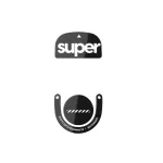 Pulsar Superglide Black (Type-S) for Logitech G PRO X SUPERLIGHT 2 / SUPERSTRIKE Комплект крачета за мишка