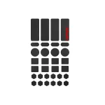 Pulsar Supergrip Pre-Cut Universal Grip Tape Pre-Cut Size 1 Грип ленти