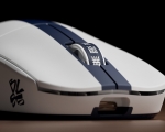 Pulsar X2 CrazyLight Mini Bruce Lee 85th Edition - White & Navy 8K Безжична геймърска оптична мишка