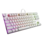 Sharkoon PureWriter TKL RGB White Геймърска механична нископрофилна клавиатура с Kailh Low Profile Red суичове