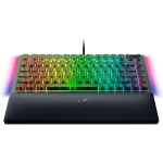 Razer BlackWidow V4 75% Hot-Swappable Phantom Green Edition Геймърска механична клавиатура с Razer Orange суичове