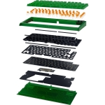 Razer BlackWidow V4 75% Hot-Swappable Phantom Green Edition Геймърска механична клавиатура с Razer Orange суичове