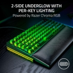 Razer BlackWidow V4 75% Hot-Swappable Phantom Green Edition Геймърска механична клавиатура с Razer Orange суичове