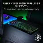 Razer BlackWidow V4 Low-profile HyperSpeed Безжична геймърска механична клавиатура с Razer Low-Profile Green суичове