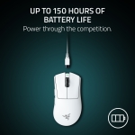 Razer DeathAdder V4 Pro White Безжична геймърска мишка