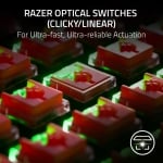 Razer DeathStalker V2 Геймърска механична клавиатура с Razer Linear Red Low-Profile Optical суичове