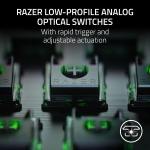 Razer Huntsman V3 Pro Low-profile TKL 8K Black Геймърска аналогова оптична клавиатура с Razer Low-profile Analog Optical Switches Gen-2