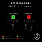 Razer Huntsman V3 Pro Low-profile TKL 8K Black Геймърска аналогова оптична клавиатура с Razer Low-profile Analog Optical Switches Gen-2