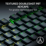 Razer Huntsman V3 Pro Low-profile TKL 8K Black Геймърска аналогова оптична клавиатура с Razer Low-profile Analog Optical Switches Gen-2