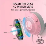 Razer Kraken Kitty V2 Quartz Геймърски слушалки с микрофон